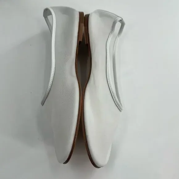 Dear Frances Balla White Mesh Ballet Flats size 38.5